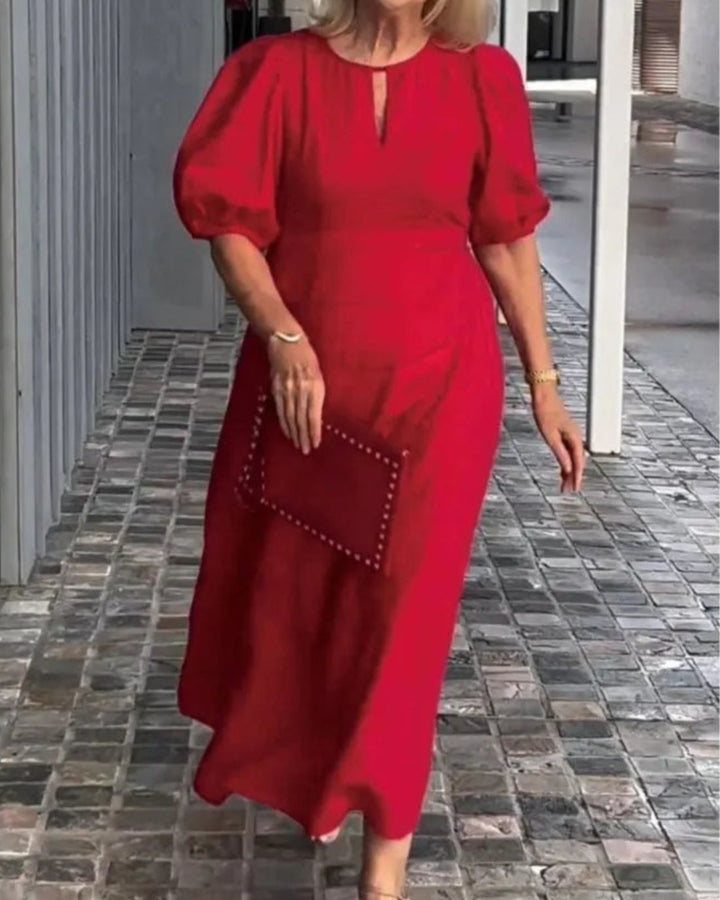 FIONA - ABITO IN COTONE E LINO DALL'ESSENZA ELEGANTE