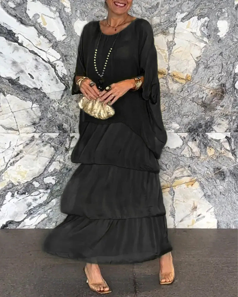 BETTY - Abito Boho in chiffon