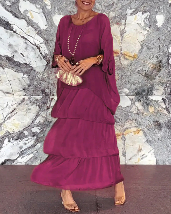 BETTY - Abito Boho in chiffon