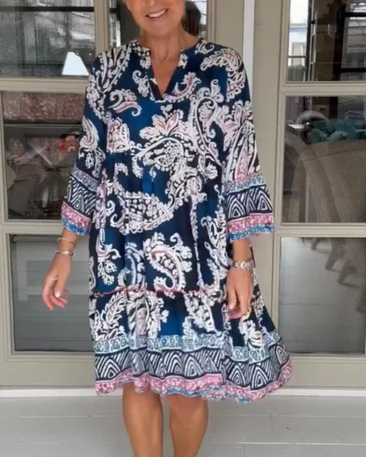 SIERADE - ABITO CON STAMPA BOHO