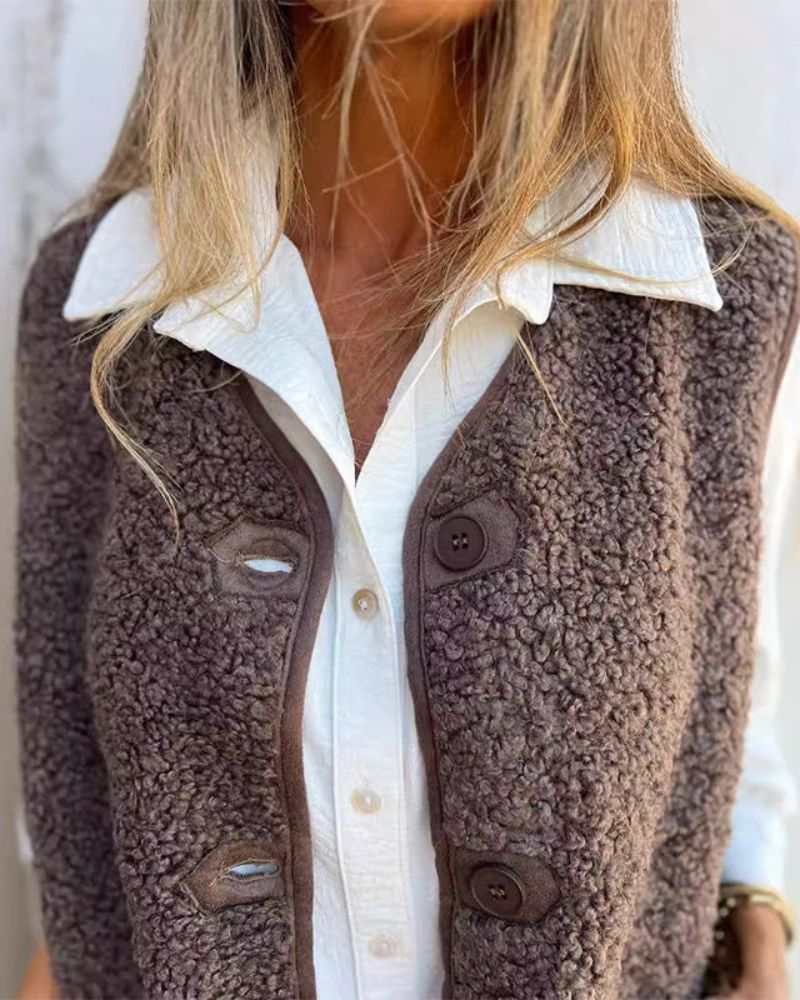 DANELA - Gilet invernale da donna in morbida lana