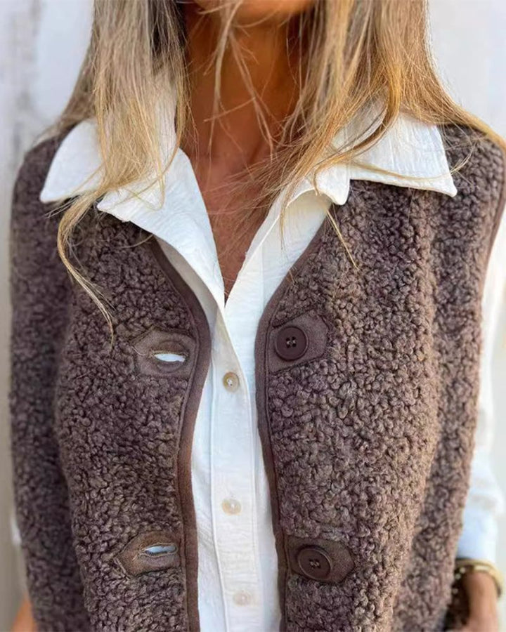 DANELA - Gilet invernale da donna in morbida lana