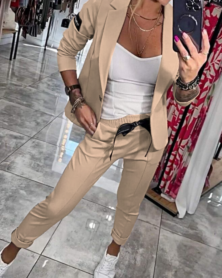 MALOU - Top con giacca e pantaloni