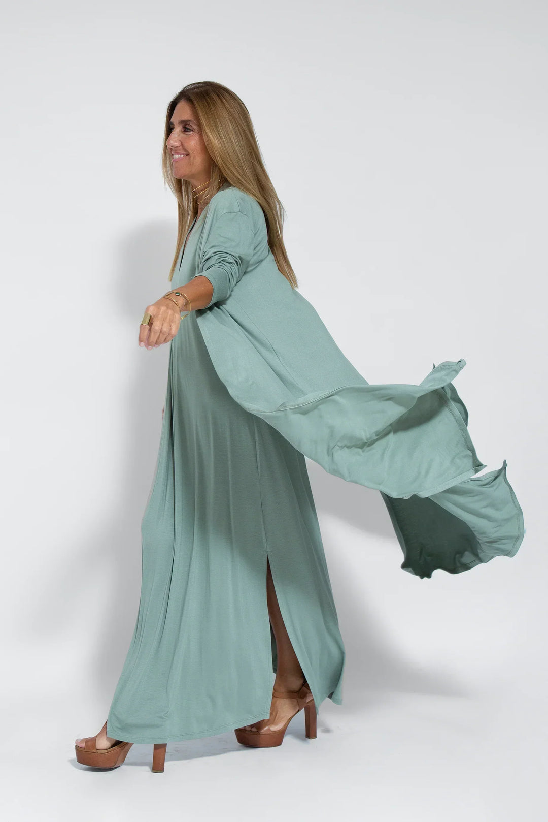 Ayania - Set abito e gilet snellente