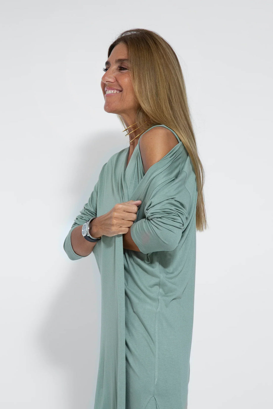 Ayania - Set abito e gilet snellente