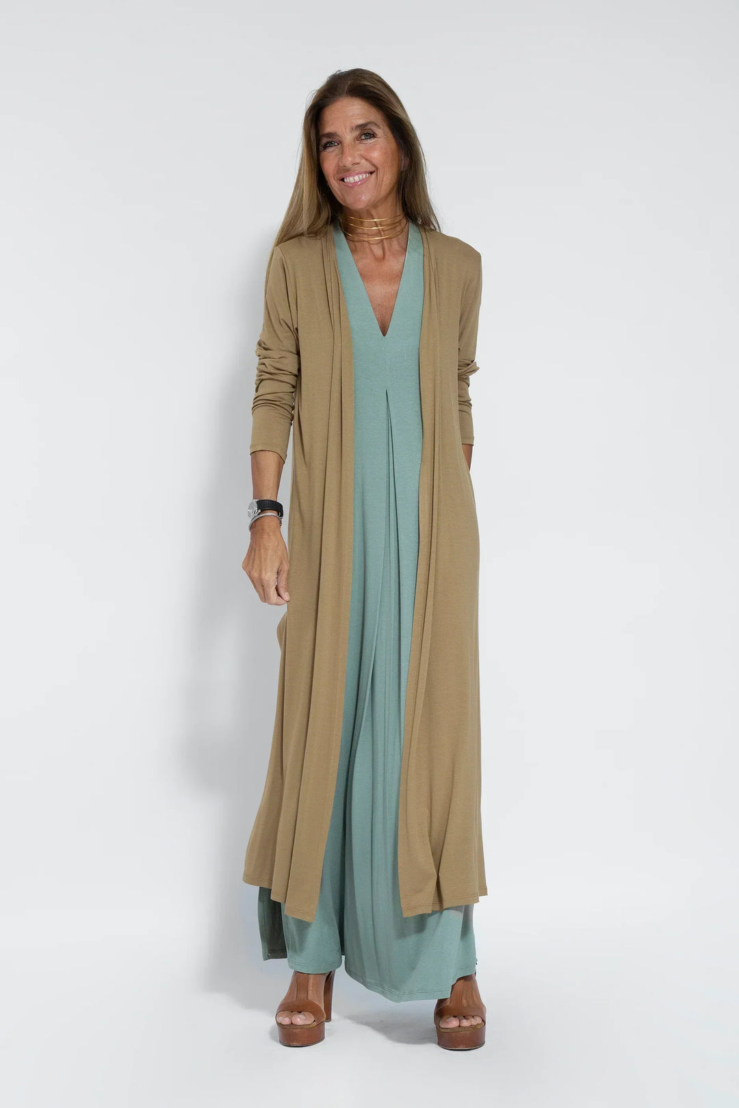 Ayania - Set abito e gilet snellente