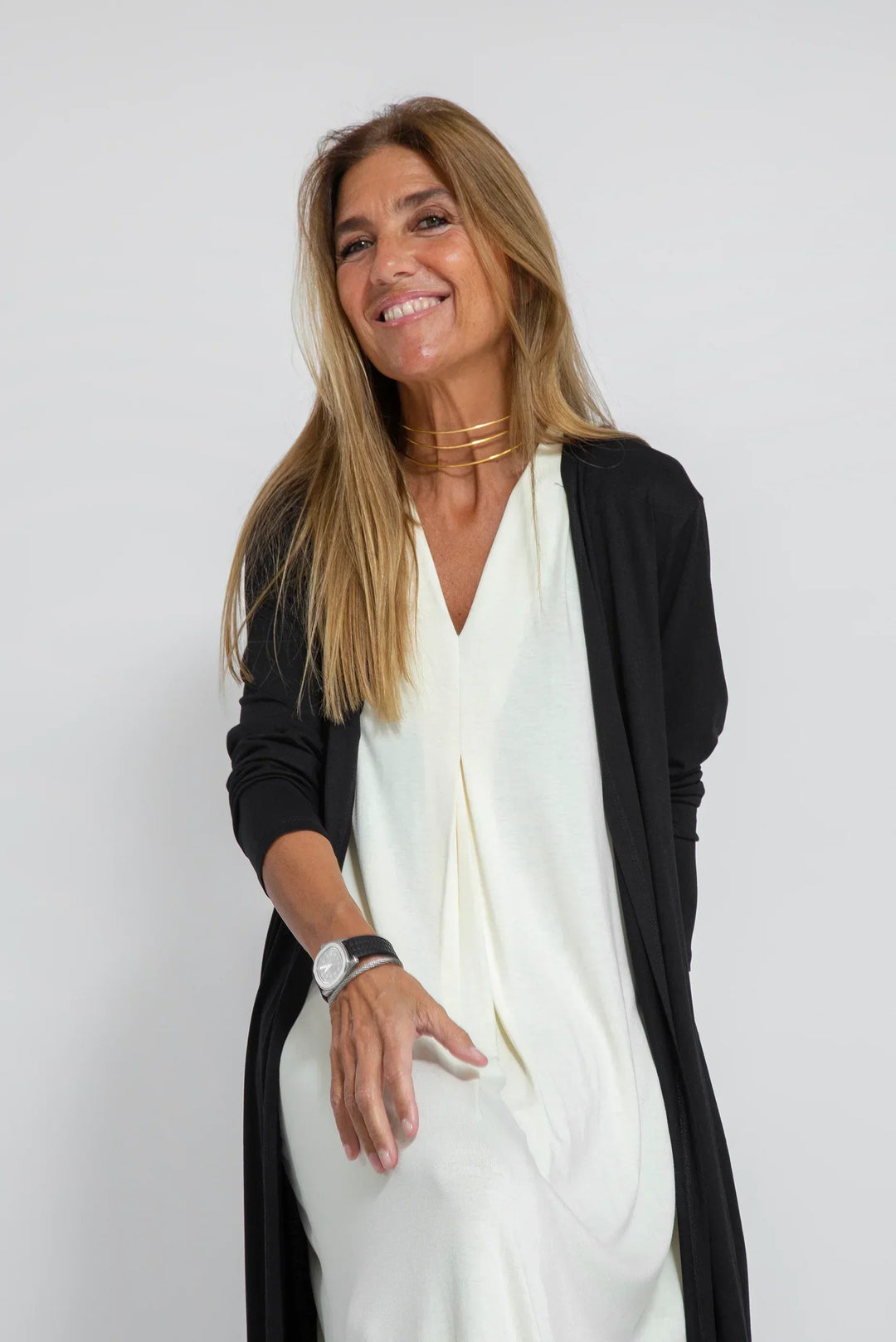 Ayania - Set abito e gilet snellente